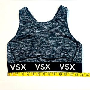Ladies Size Large. VSX By Victoria’s Secret Athletic Sports Bra. Gray. Euc
